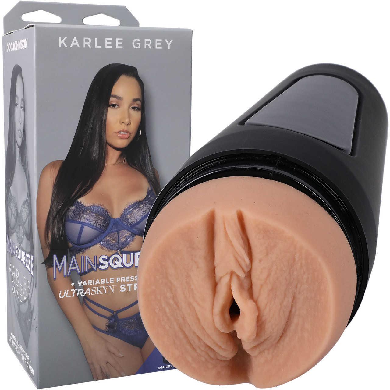 Main Squeeze Karlee Grey Penis Masturbator by Doc Johnson