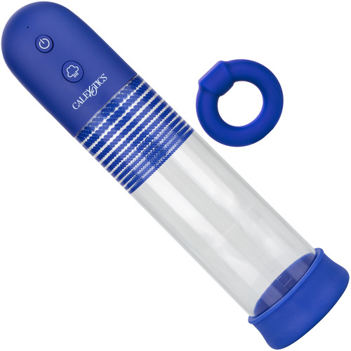 Admiral Rechargeable Rock Hard Penis Pump Kit By CalExotics - Blue