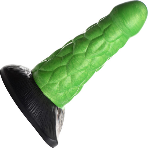 Radioactive Reptile Thick Scaly 7.5" Silicone Dildo By Creature Cocks