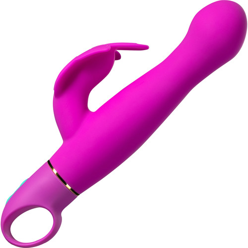 Aria Naughty AF 10-Function Silicone Dual Stimulation Vibrator By Blush - Plum
