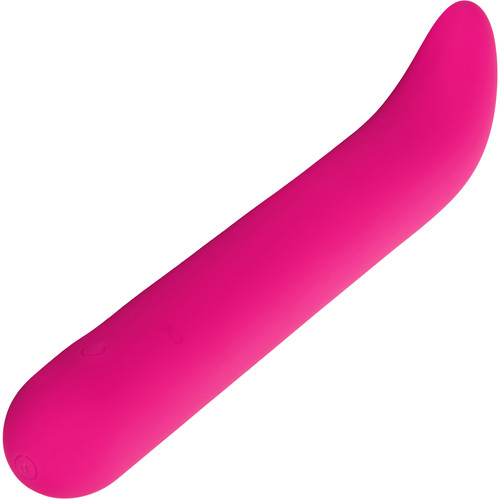 Bliss Liquid Silicone G Vibe Rechargeable Waterproof G-Spot Vibrator - Pink