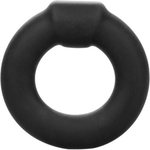 Alpha Liquid Silicone Optimum Cock Ring By CalExotics - Black