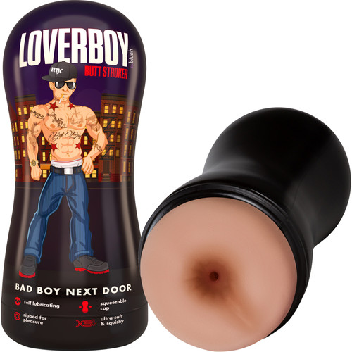 Loverboy The Bad Boy Next Door Self Lubricating Anal Penis Stroker By Blush - Vanilla