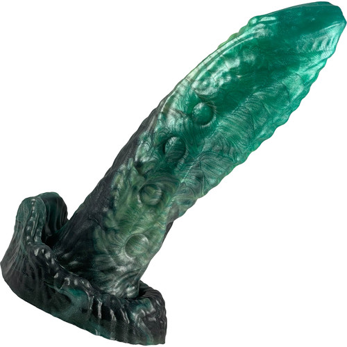 The Xmeyk Alien Monster 8" Silicone Dildo By Uberrime - Astral Green