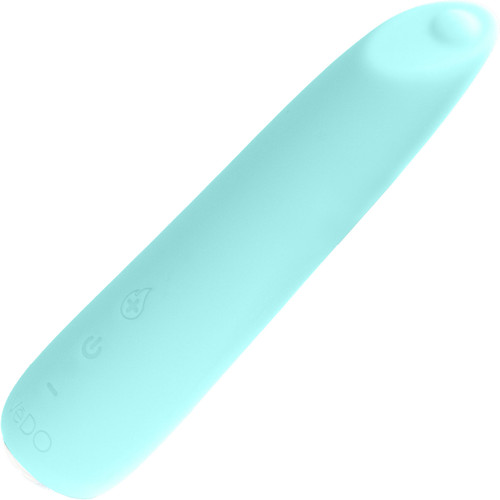 Boom Rechargeable Waterproof Silicone Warming Mini Vibrator By VeDO - Tease Me Turquoise