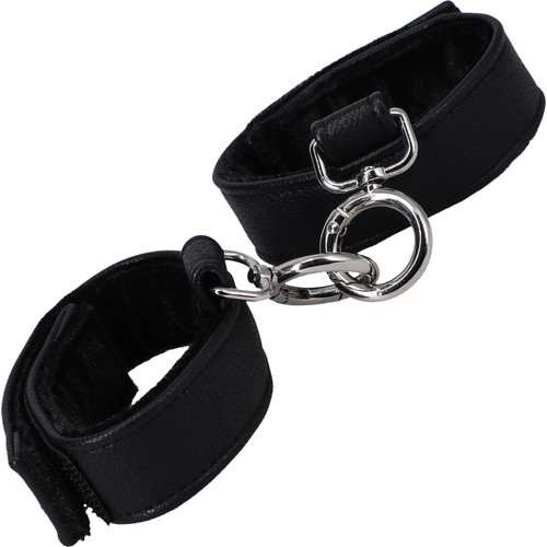 In A Bag Vegan Leather Handcuffs By Doc Johnson