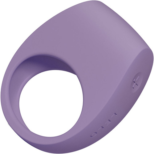 LELO TOR 3 Silicone Waterproof Rechargeable App Enabled Vibrating Cock Ring - Violet Dust