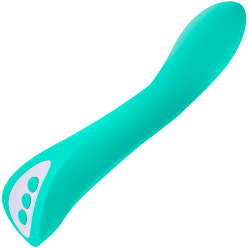 Come With Me Rechargeable Silicone G-Spot Vibrator With Come Hither Motion By Evolved Novelties - Green
