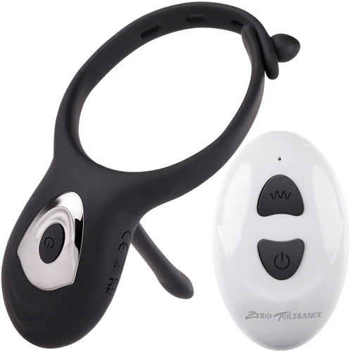 Zero Tolerance Mr. Tickler Vibrating Waterproof Rechargeable Silicone Cock Ring With Remote