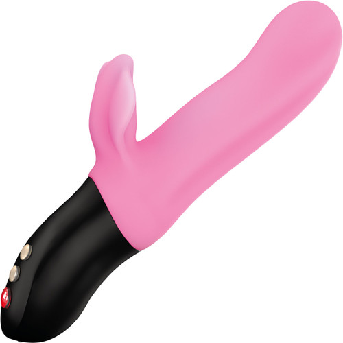 Fun Factory Bi Stronic Fusion Silicone Rechargeable Pulsator With Clitoral Stimulator - Candy Rose