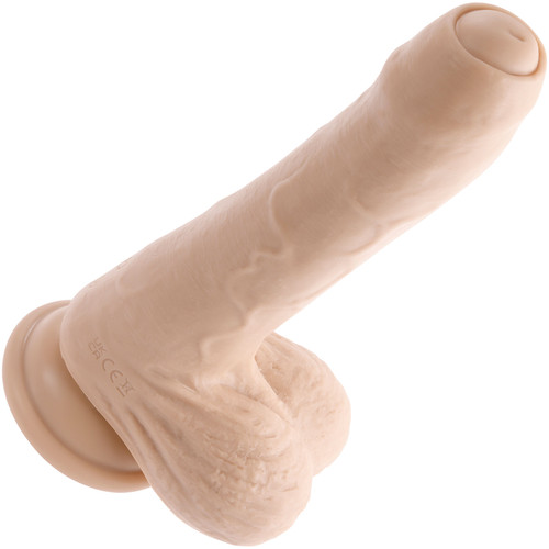 Peek A Boo Uncut Vibrating Rechargeable Silicone Suction Cup Dildo By Evolved Novelties - Vanilla