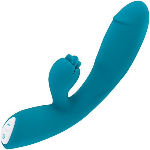 Fierce Flicker Rechargeable Waterproof Silicone Dual Stimulating Vibrator By Evolved Novelties
