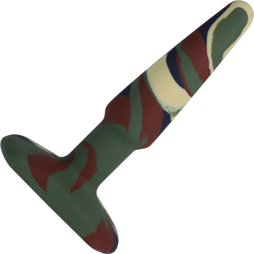 A-Play Groovy Silicone 4" Anal Plug By Doc Johnson - Camouflage