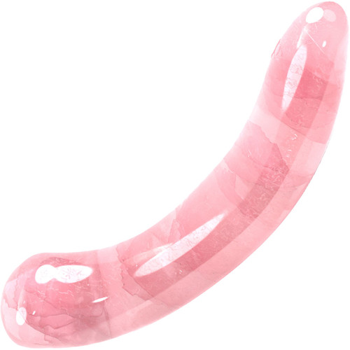 Pixii 5.7" Rose Quartz Crystal Dildo