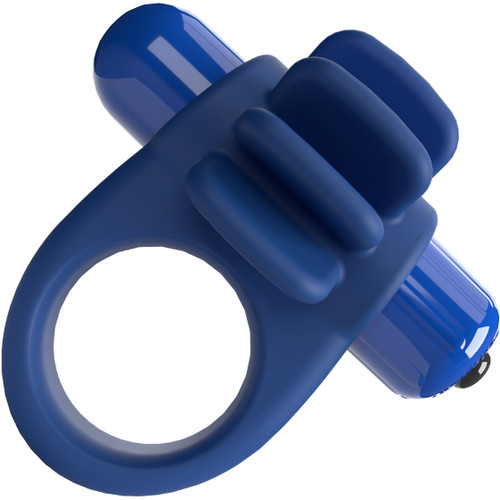 4B Skooch Vibrating Silicone Cock Ring By Screaming O - Blueberry