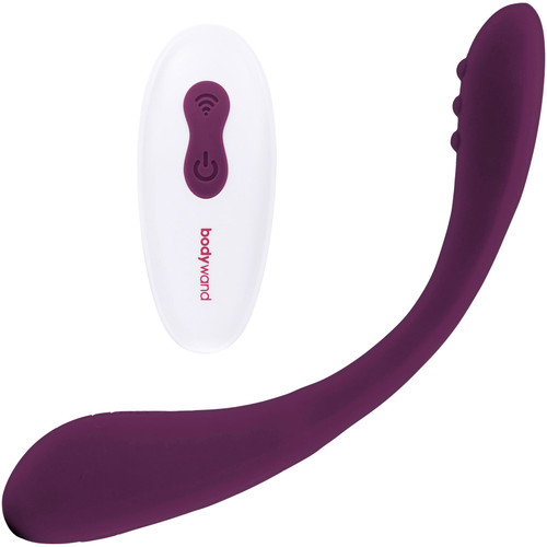 i.D. Bend Rechargeable Silicone Bendable Dual Stimulation Vibrator With Remote By Bodywand - Purple