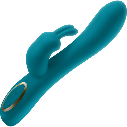 Obsessions Hera Rechargeable Silicone Waterproof Rabbit Vibrator - Dark Green