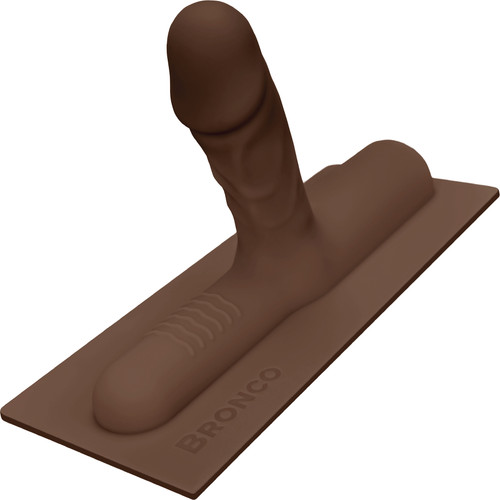 The Cowgirl Bronco Silicone Realistic Penis Attachment - Chocolate