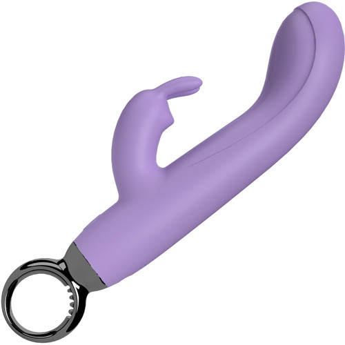 PrimO Rabbit Rechargeable Waterproof Silicone Dual Stimulation Vibrator By Screaming O - Lilac