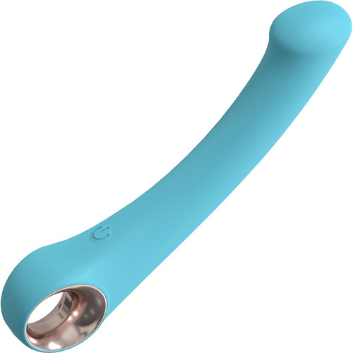 Loveline Luscious Rechargeable Waterproof Silicone G-Spot Vibrator - Blue