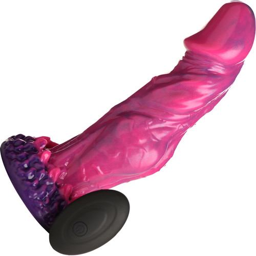 Xenox 8.75" Rechargeable Vibrating Silicone Suction Cup Dildo With Remote By Creature Cocks