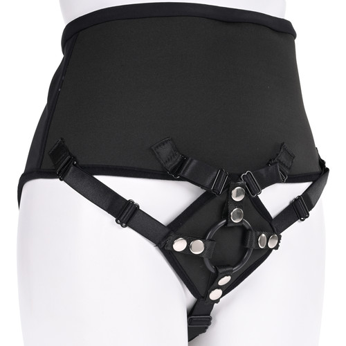 High Waisted Corset Strap-On Harness By Sportsheets