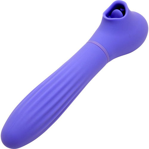 Daisy Triple Action Thrusting & Flickering Tongue Vibrator With Suction By Nu Sensuelle - Ultra Violet