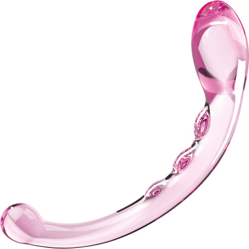 JimmyJane Dillenia Elara 7.8" Glass G-Spot Dildo - Pink