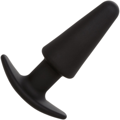 Rock Bottom Tapered Probe Rechargeable Waterproof Silicone Vibrating Butt Plug By CalExotics