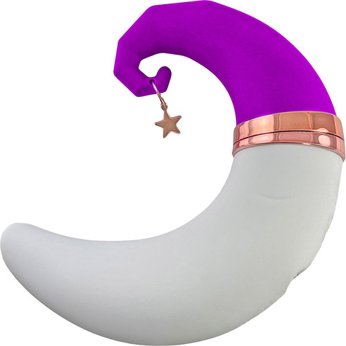 Happy Moon Pleasure Air Clitoral Stimulator With G-Spot Vibrator By Pleasure Engine - Purple