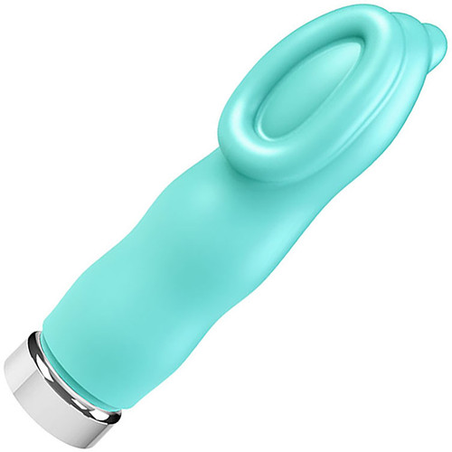 LUV Plus Rechargeable Silicone Vibrator by VeDO - Tease Me Turquoise