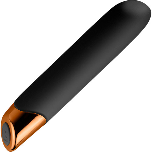 Chaiamo 10-Function Rechargeable Silicone Vibrator by Rocks-Off - Black