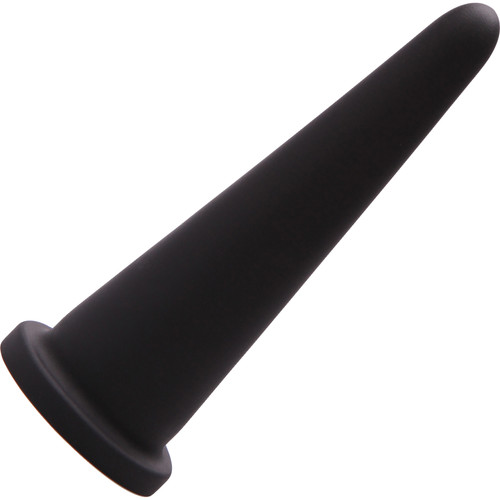 Small Cone Super Sized Silicone Anal Probe By Tantus XL Toys - Onyx