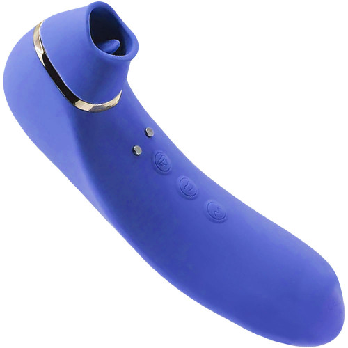 NU Sensuelle Trinitii 26-Function Flickering Tongue Vibrator With Suction - Ultra Violet