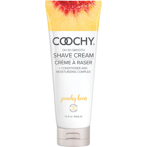 COOCHY Oh So Smooth Shave Cream - Peachy Keen 7.2 oz (213 mL)