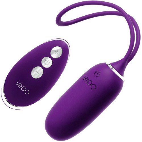 KIWI Rechargeable Remote Controlled Silicone Vibrating Bullet By VeDO - Deep Purple