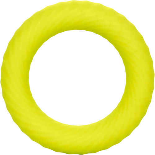 Link Up Ultra-Soft Edge Silicone Cock Ring By CalExotics - Yellow