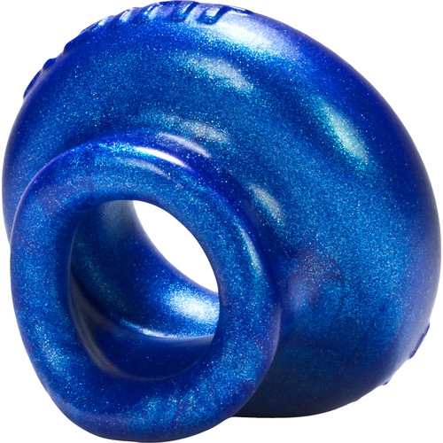 Oxballs Juicy Pumper Silicone Cock Ring 3.5 Inch - Blue