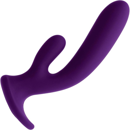 WILD Rechargeable Silicone Rabbit Style Vibrator By VeDO - Purple