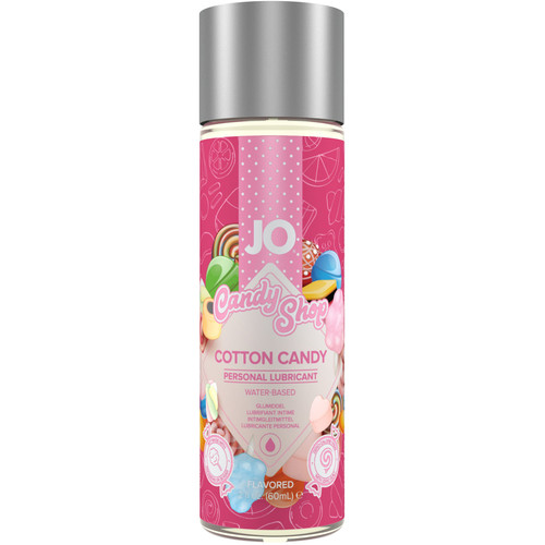 JO H2O Candy Shop Cotton Candy Flavored Water Based Personal Lubricant 2 fl oz