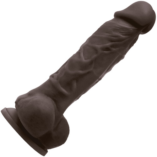 Colours Pleasures 5 Inch Chocolate Vibrating Silicone Suction Cup Dildo