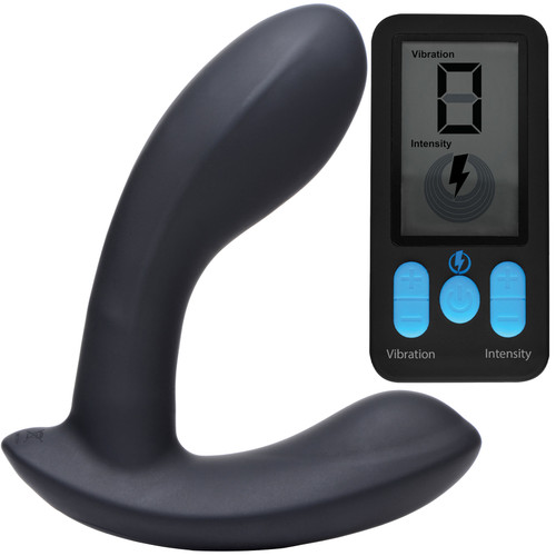 Zeus Electrosex E-Stim Pro Silicone Vibrating Prostate Massager With Remote Control