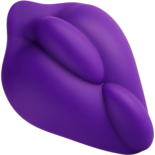 b.cush Soft Silicone Dildo Base for Harness Play By Banana Pants - Purple