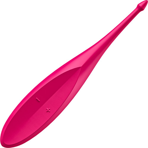 Satisfyer Twirling Fun Rechargeable Waterproof Silicone Clitoral Vibrator - Pink