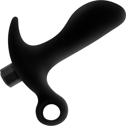 Anal Adventures Platinum Silicone Rechargeable Vibrating Prostate Massager 1 By Blush - Black