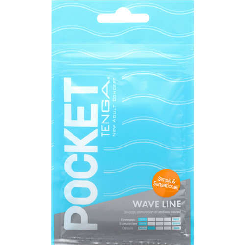 Tenga Pocket Portable Penis Masturbator - Wave Line