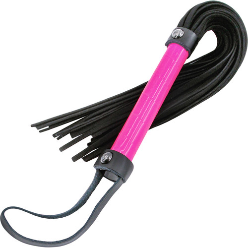 Electra Play Things Faux Leather Flogger By NS Novelties - Pink