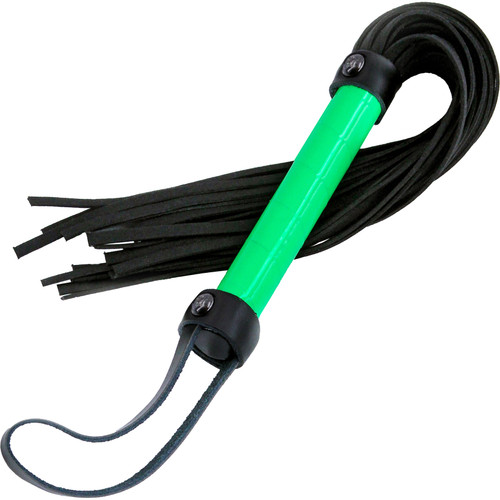 Electra Play Things Faux Leather Flogger By NS Novelties - Green