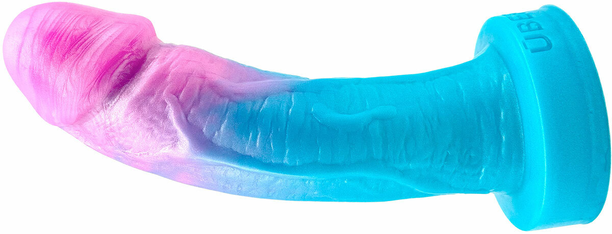 The Aveo Dual Density 8.5" Silicone Realistic Dildo By Uberrime - Side View