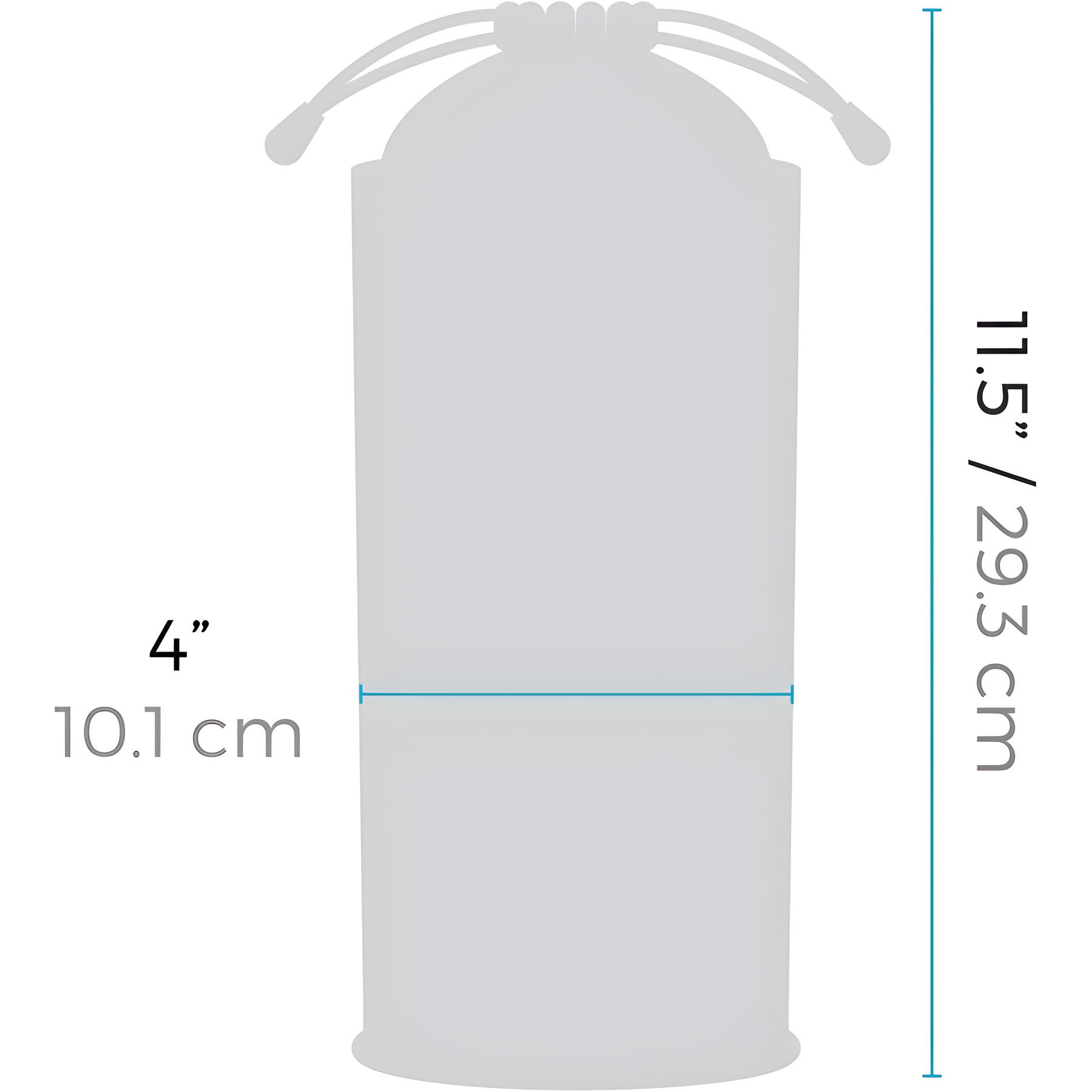 b-Vibe UV Sterilizer Pouch - Measurements